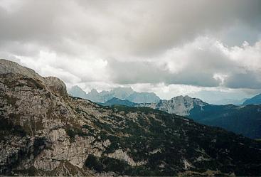 Blick auf die italienischen Alpen