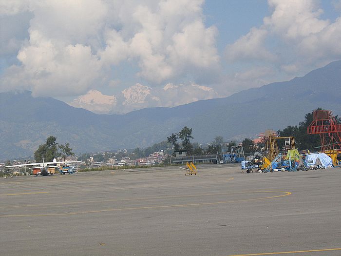 mountain view Kathmandu airport
